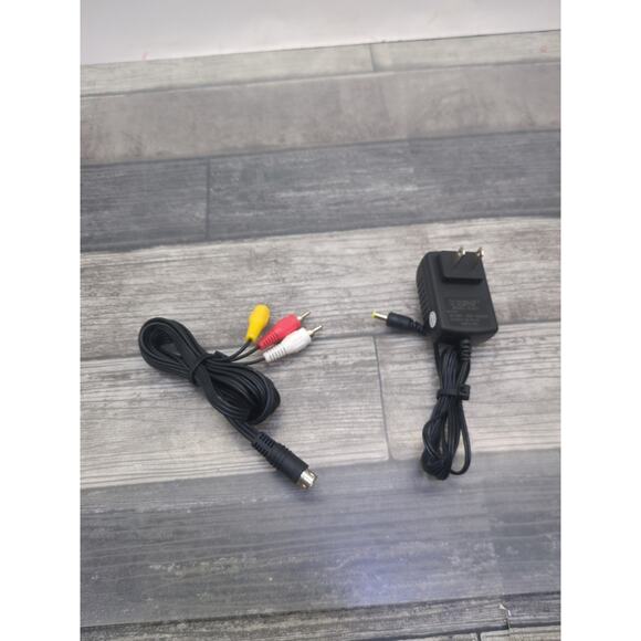 Super Nintendo SNES Power Supply AC Adapter Cord Official OEM SNS-002 & AV Cable - Picture 10 of 11